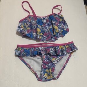 Floral Ruffle Bikini Set